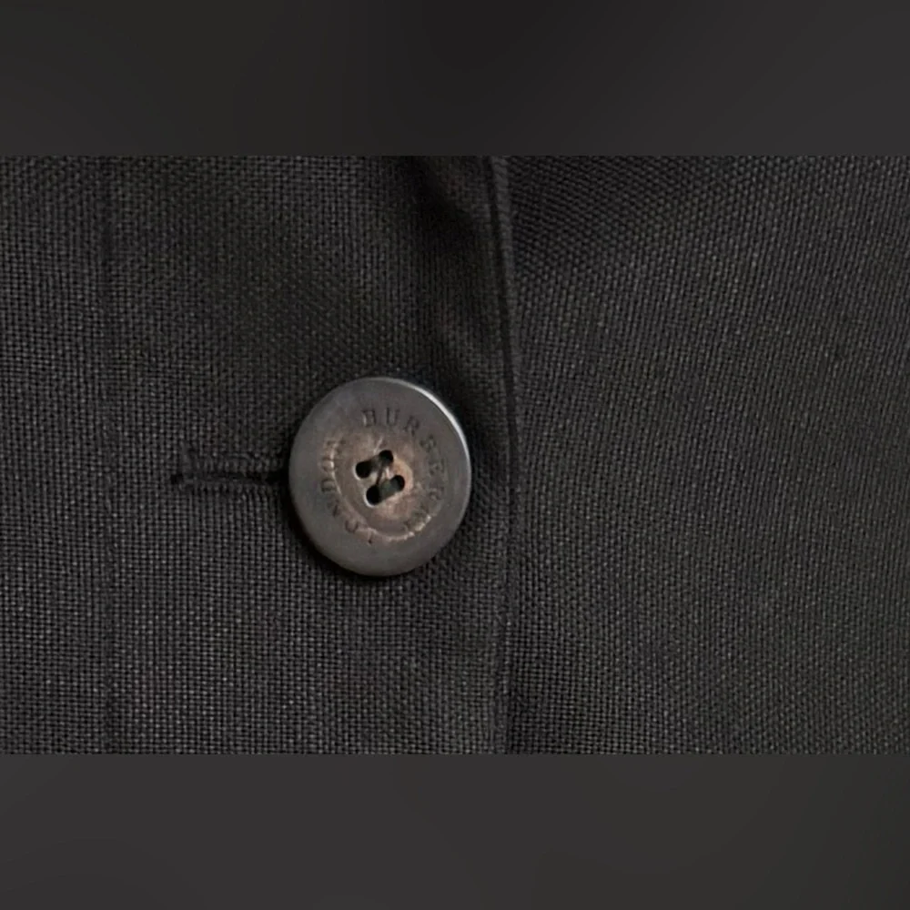 Burberry London Black Silk Cotton Weave Jacket • 4 - Picture 9 of 15
